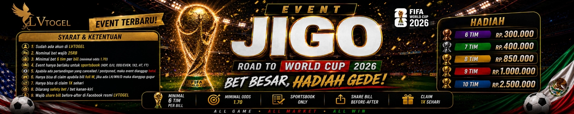 EVENT PARLAY JIGO LVTOGEL SPESIAL WORLDCUP 2026